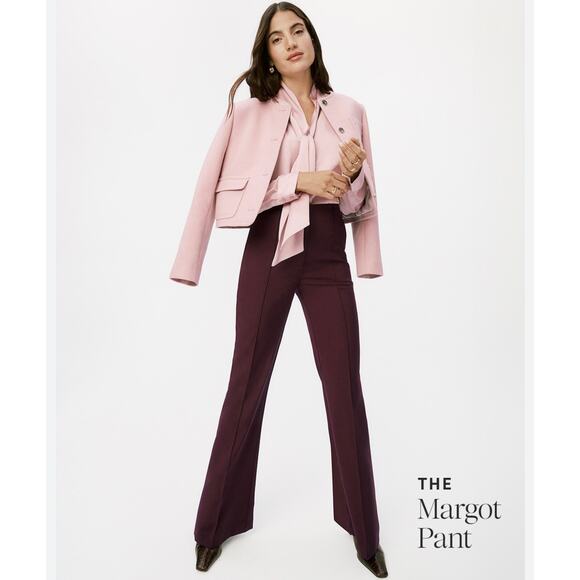 NWT Ann Taylor Women's Purple Margo Slacks Size 6 - Picture 1 of 6